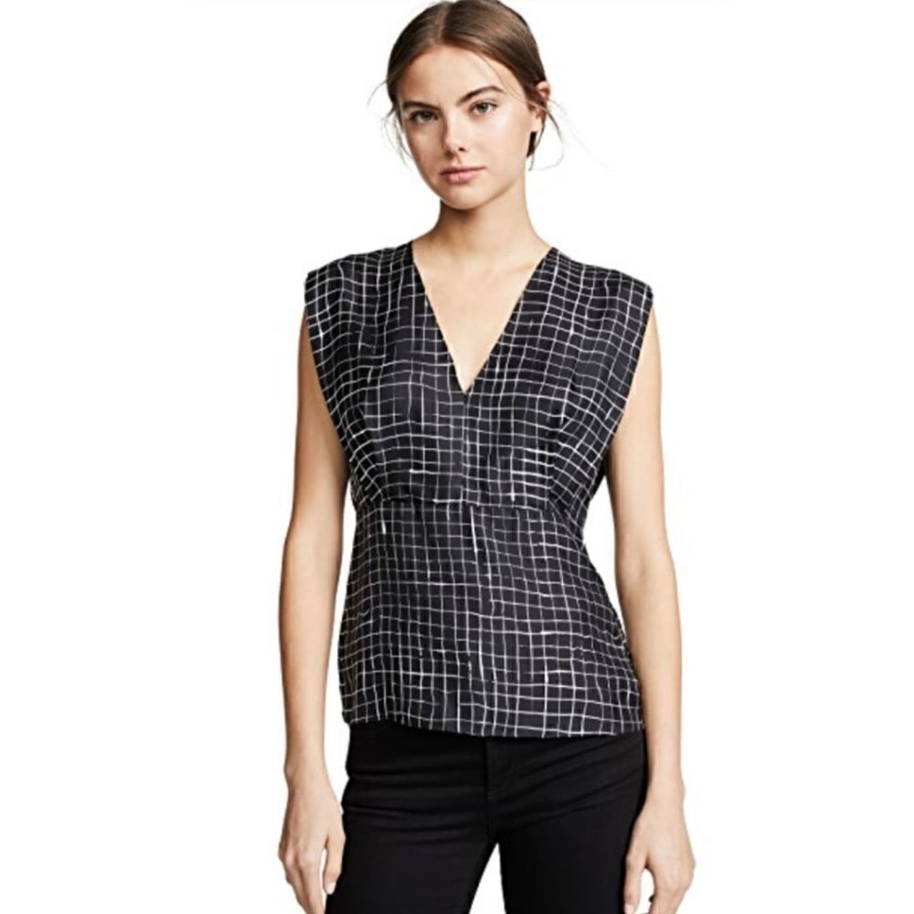 New. Theory black silk top. - Picture 8 of 15